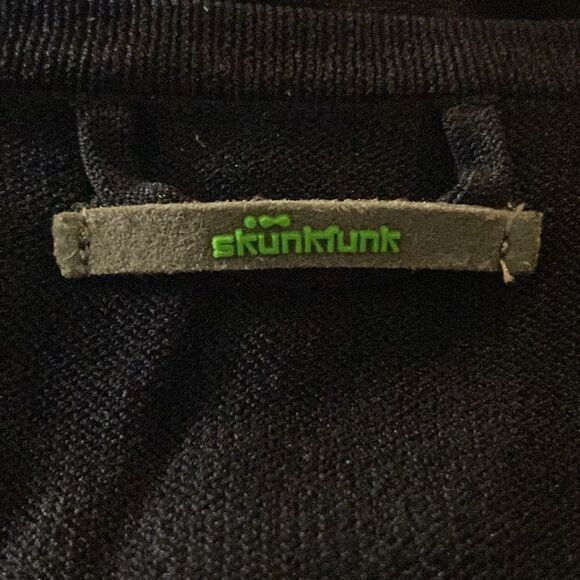 Skunkfunk Garat Wms Sz Sm Black Lightweight Organic Textured Shift Tunic Dress - Picture 5 of 8